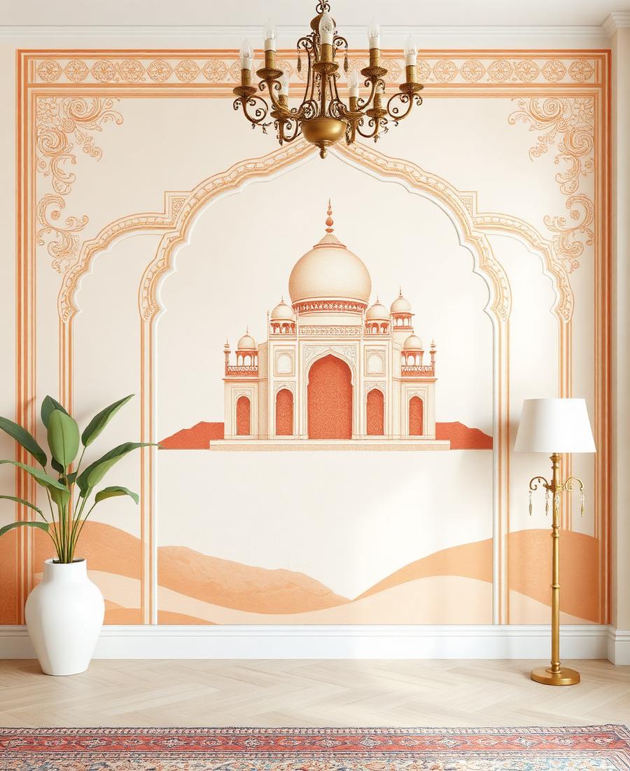 Motif mural wall — conceptual studio visual
